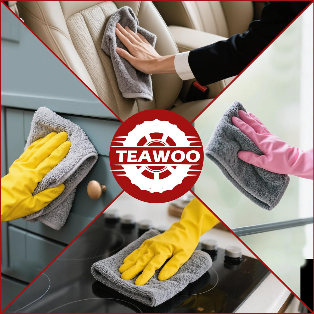 TEAWOO reinforced stitching and edge to resist fraying