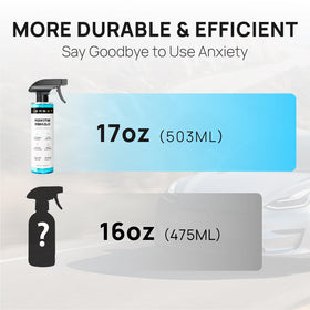 TEBASIC cleaning dashboard and console showing streak-free, anti-static finish benefit
