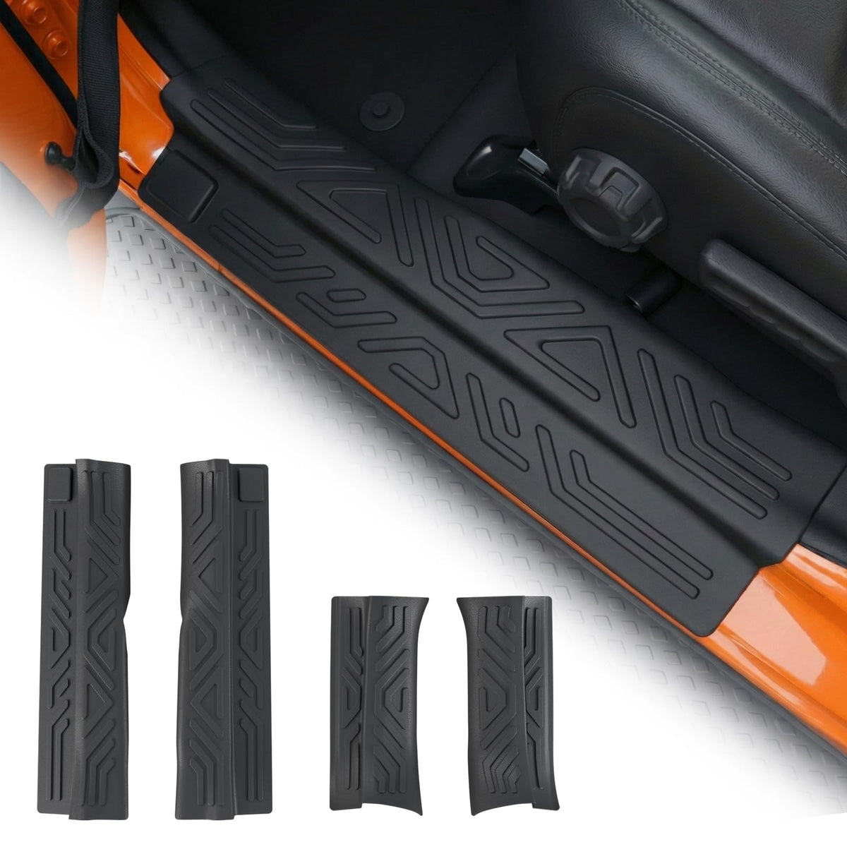 Tecbaba front sill installed on Jeep Gladiator showing full coverage and protection