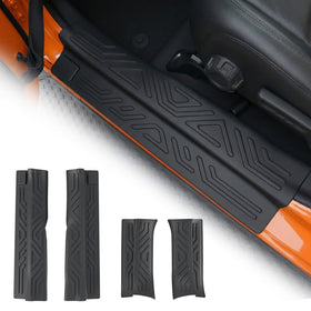 Tecbaba front sill installed on Jeep Gladiator showing full coverage and protection