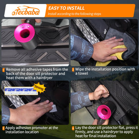 Tecbaba interior sill protecting painted edge and offering anti-slip benefit
