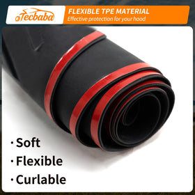 Tecbaba label close-up showing UV-inhibitor detail, prevents fading over time
