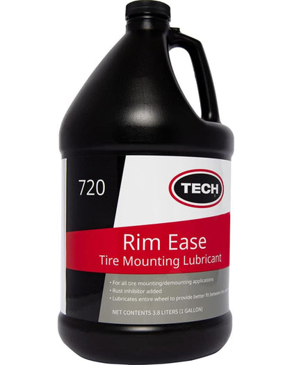 TECH Rim Ease front view of 1-gallon container showing product identity and capacity benefit
