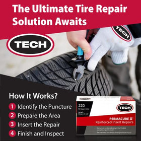 open packaging revealing all 50 TECH Tire Permacure II inserts neatly stored