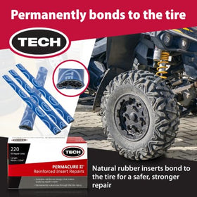 single TECH Tire Permacure II insert close-up highlighting reinforced core