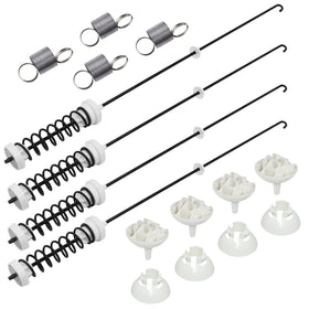 Techecook front kit showing rods and springs, clear parts for easy replacement benefit
