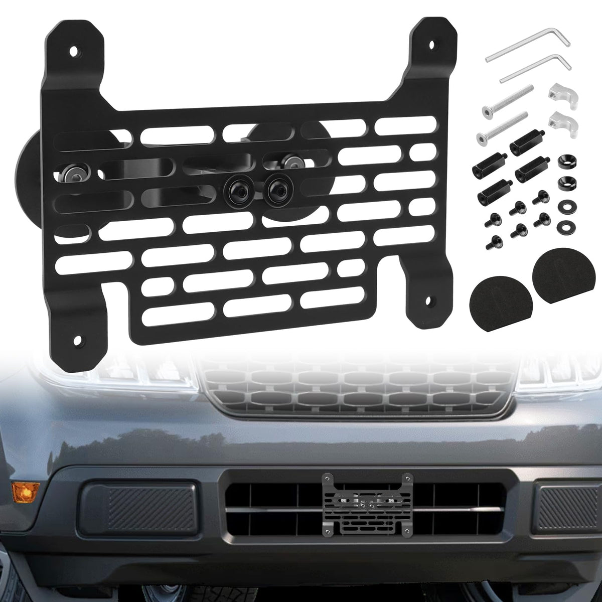 TECHPICCO front-mounted on Maverick showing clean no-drill fit and improved aesthetics