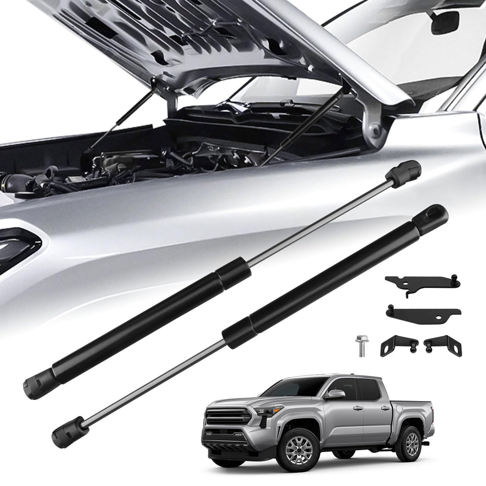 TECHPICCO front packaging showing complete hood strut kit and clear fitment benefit