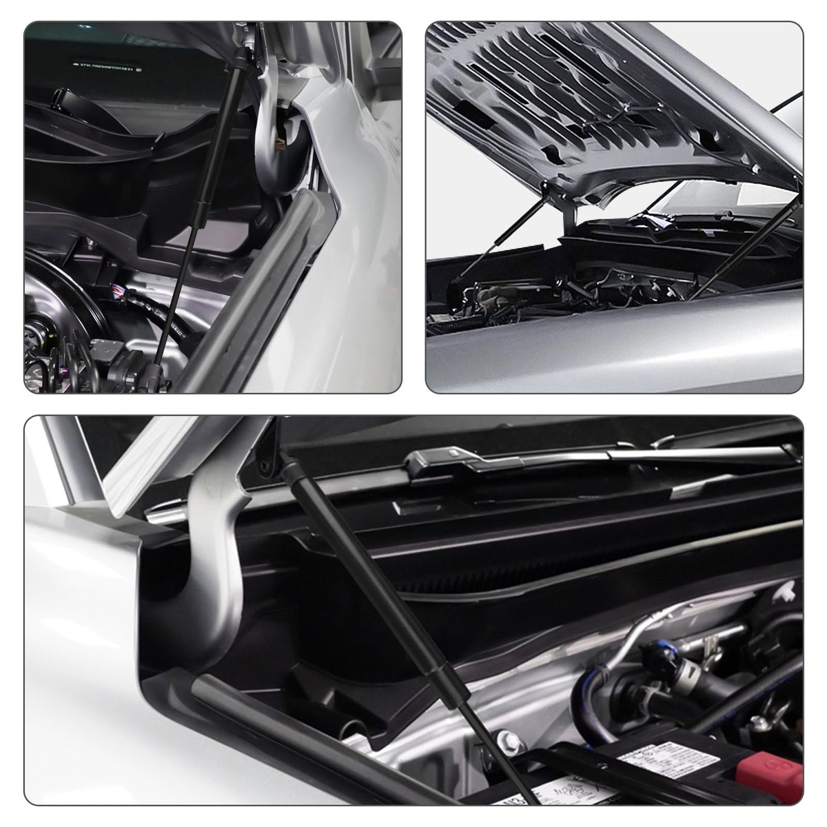 TECHPICCO lifestyle garage scene illustrating practical use and cleaner under-hood look
