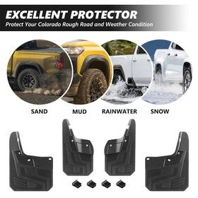 TECHPICCO installed front wheel flap protecting paint from debris