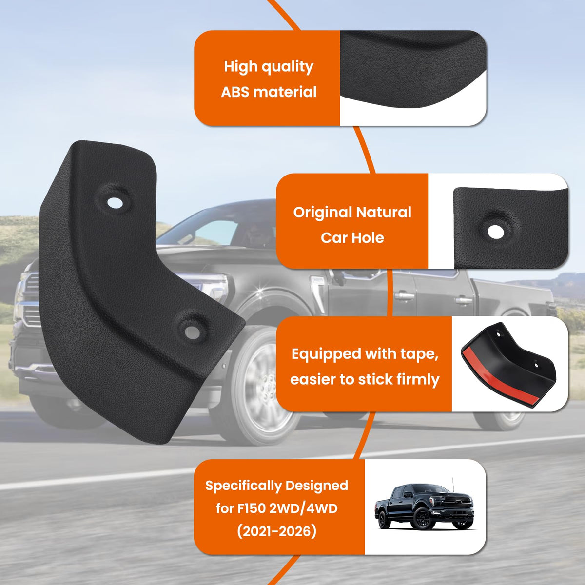 TECHPICCO installed on Ford F150 driver side showing sleek rear look