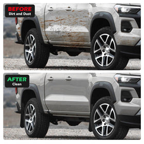 TECHPICCO rear wheel flap in place preventing road splash