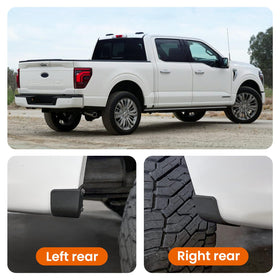 TECHPICCO panel beside ruler showing exact size and fit for F150