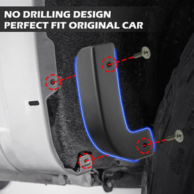 TECHPICCO fender delete placed next to ruler for scale showing accurate OEM-like fit