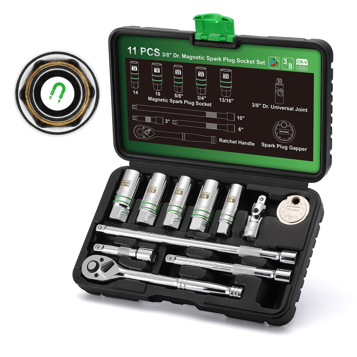 TecoTek front case and full kit view showing organized contents and portability