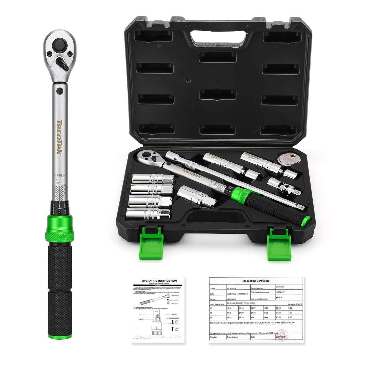 TecoTek front packaging showing full 11-piece kit and case, organized and ready