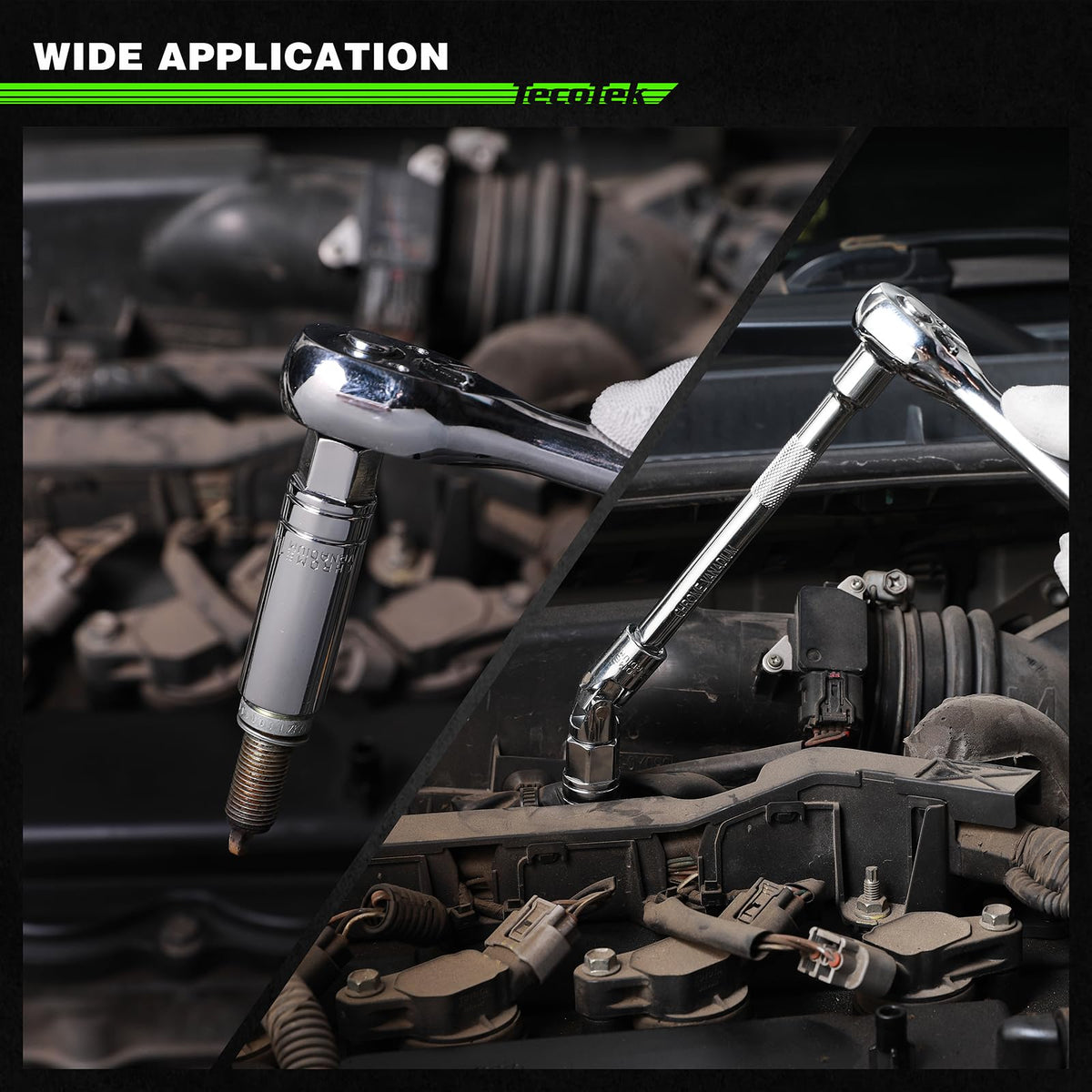 TecoTek molded storage case organizing sockets for fast retrieval and transport