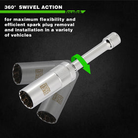 TecoTek thin-wall socket profile enabling access to recessed spark plugs