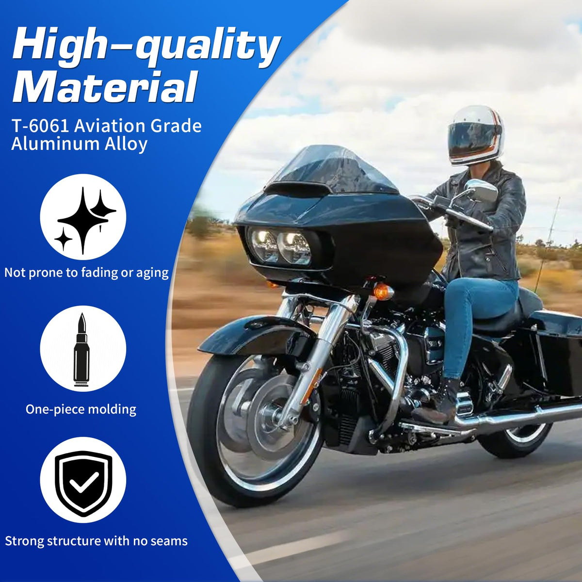 Tecreddy installed on a Street Glide side view, improves clearance benefit