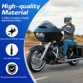 Tecreddy installed on a Street Glide side view, improves clearance benefit