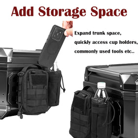 TECTEK panel installed inside motorcycle top case for secure organized storage