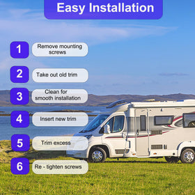 TeegRoow being installed on an RV side demonstrating fast DIY protection