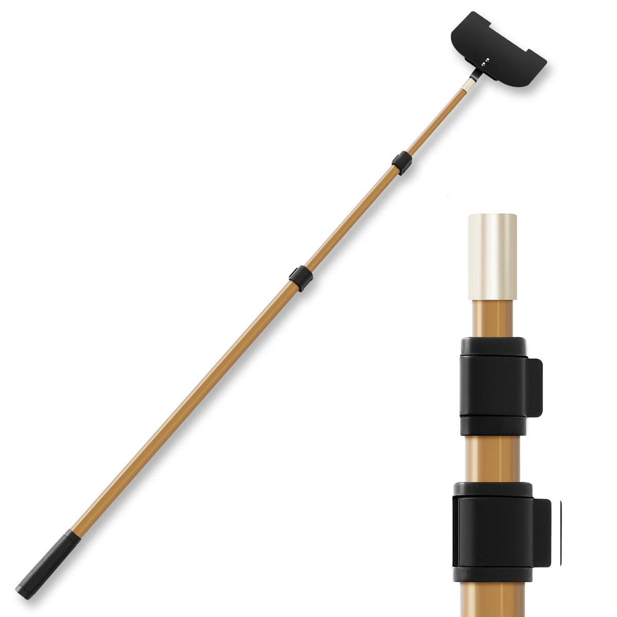 Teenyyou front view extended pole showing full 8.2 ft reach and safer handling