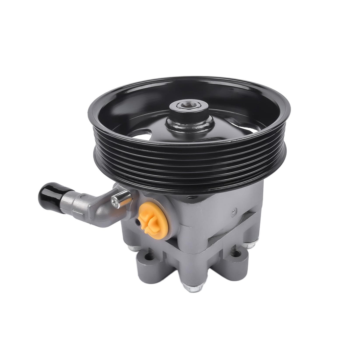 TEKKOAUTO mounting flange detail showing bolt holes for direct-fit installation benefit