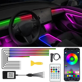 TEKSHINNY front packaging showing strips and kit components for easy install