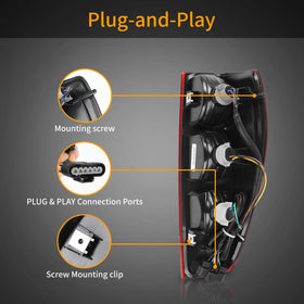 Tektend backside view with harness and sockets for plug-and-play fit