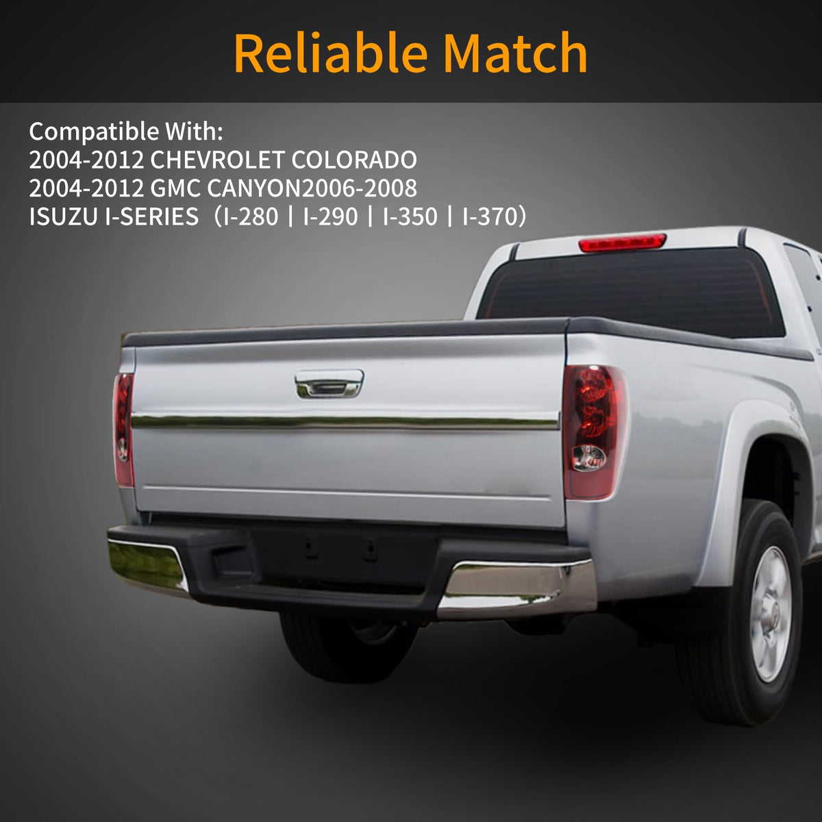 Tektend mounted on Chevy Colorado rear improving vehicle visibility