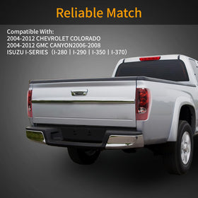 Tektend mounted on Chevy Colorado rear improving vehicle visibility