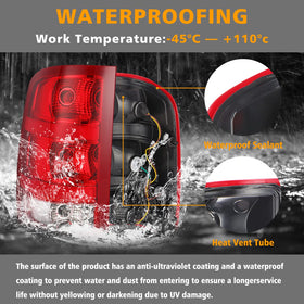 Tektend packaged tail light with mounting hardware for convenient, complete replacement