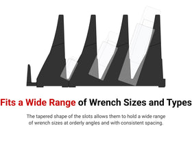 TEKTON organizers installed in a toolbox drawer keeping wrenches orderly and quick to access