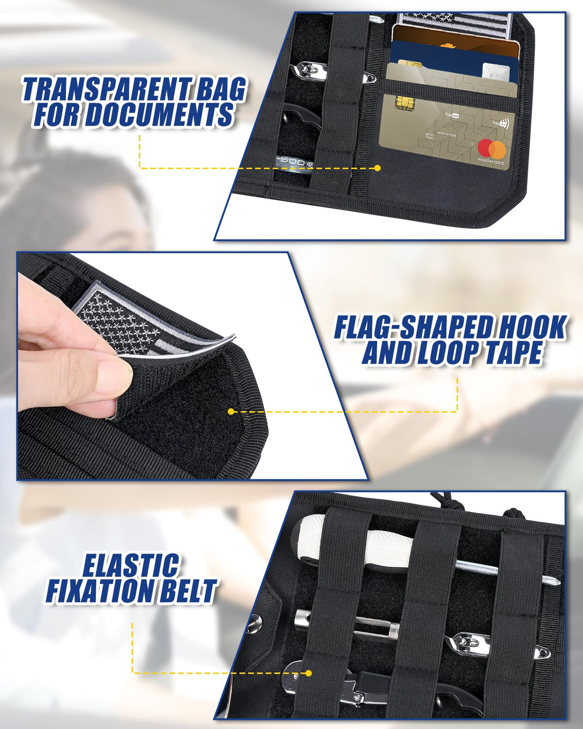 Telawsfun size comparison with credit card illustrating compact dimensions and capacity