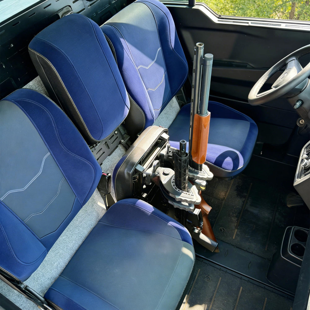 telfair under-seat mounted view demonstrating secure hidden firearm storage