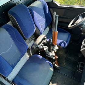 telfair under-seat mounted view demonstrating secure hidden firearm storage