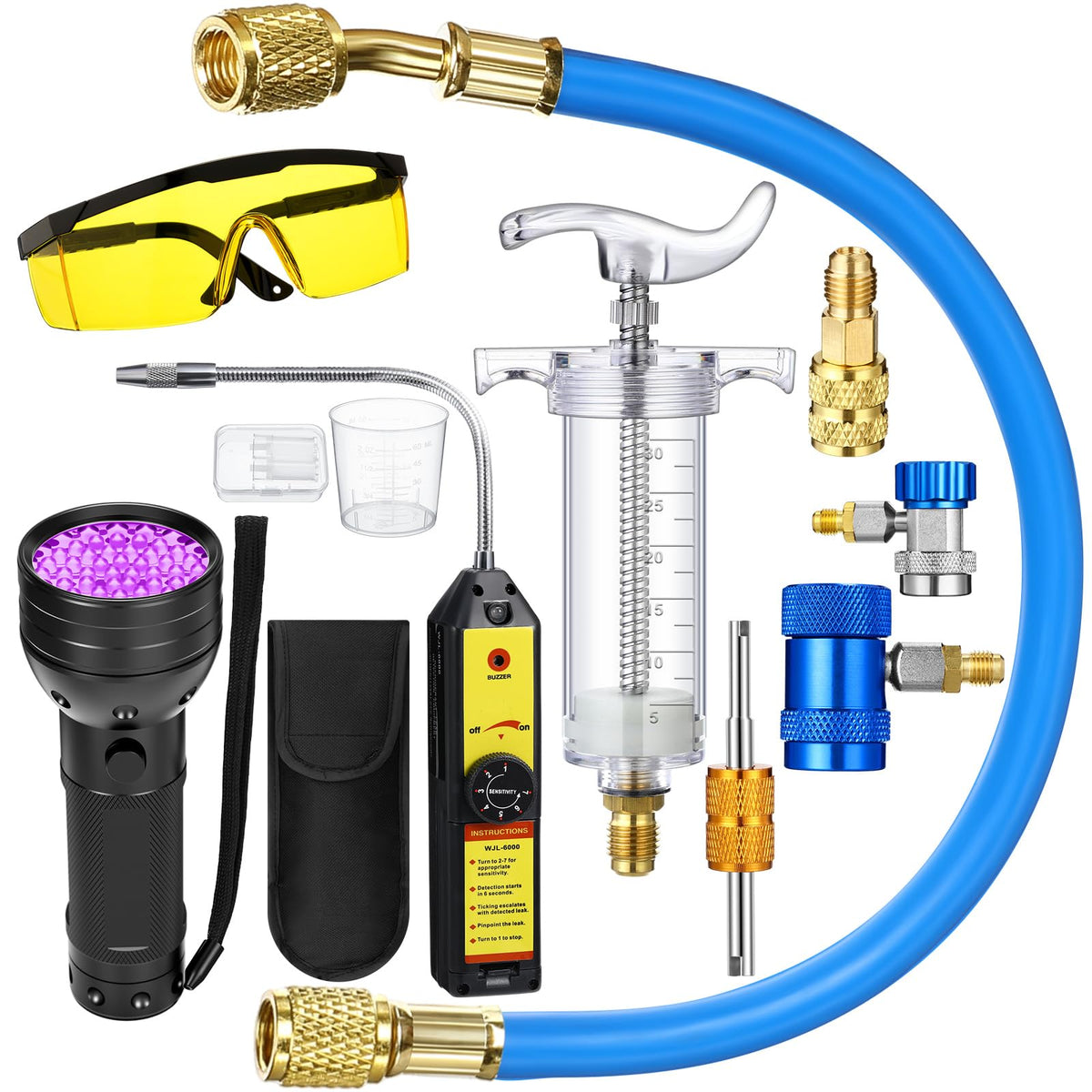 Tellegloww full kit laid out showing components and compatibility benefits