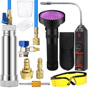 Tellegloww front packaging showing full leak detector kit and contents for quick identification