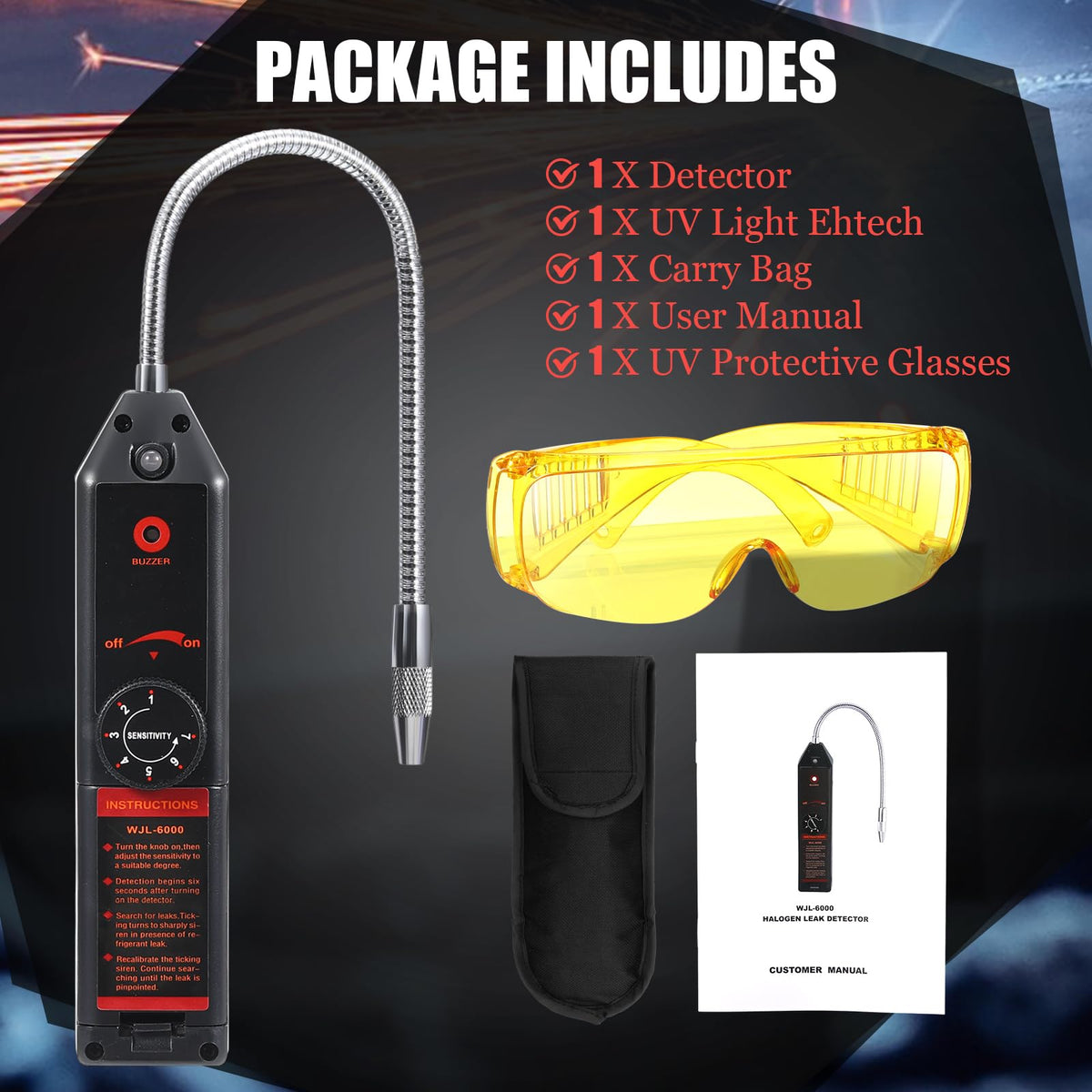 Tellegloww kit on garage workbench demonstrating convenient diagnostics on vehicles