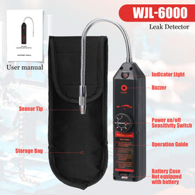 Tellegloww 68-LED UV flashlight in hand showing bright dye detection benefit