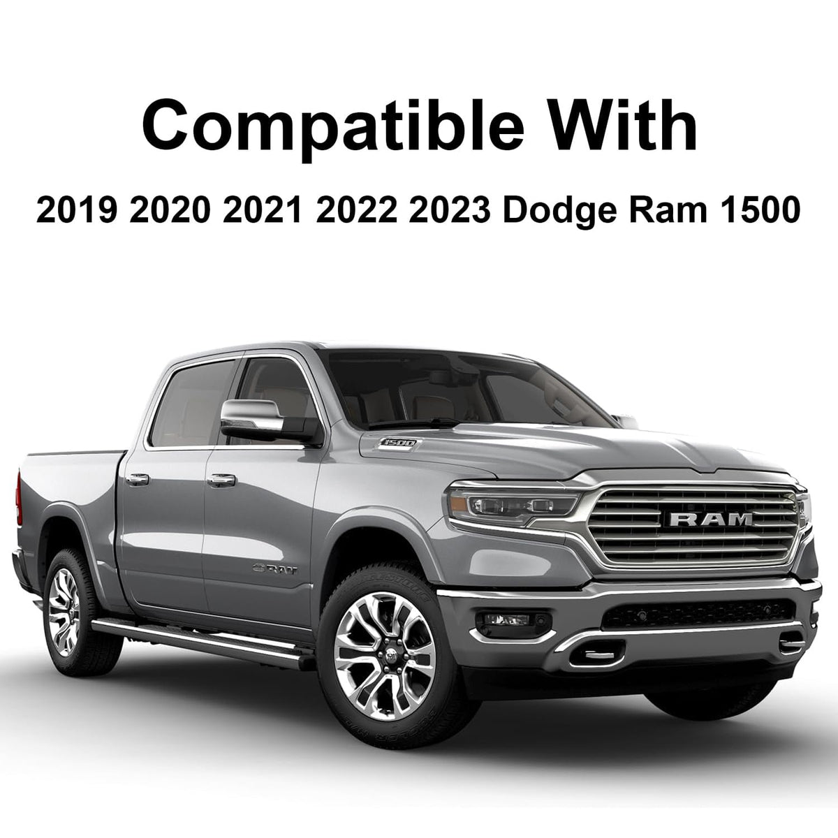 Tempsnow heated mirror glass detail on Ram 1500 showing faster defrosting and clearer vision