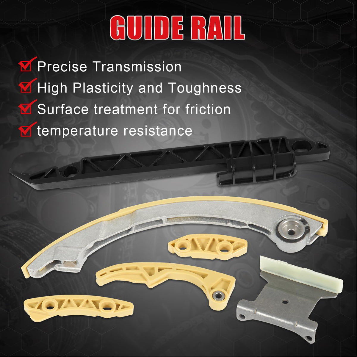 TEMSONE cam and crank sprockets profile demonstrating accurate timing restoration