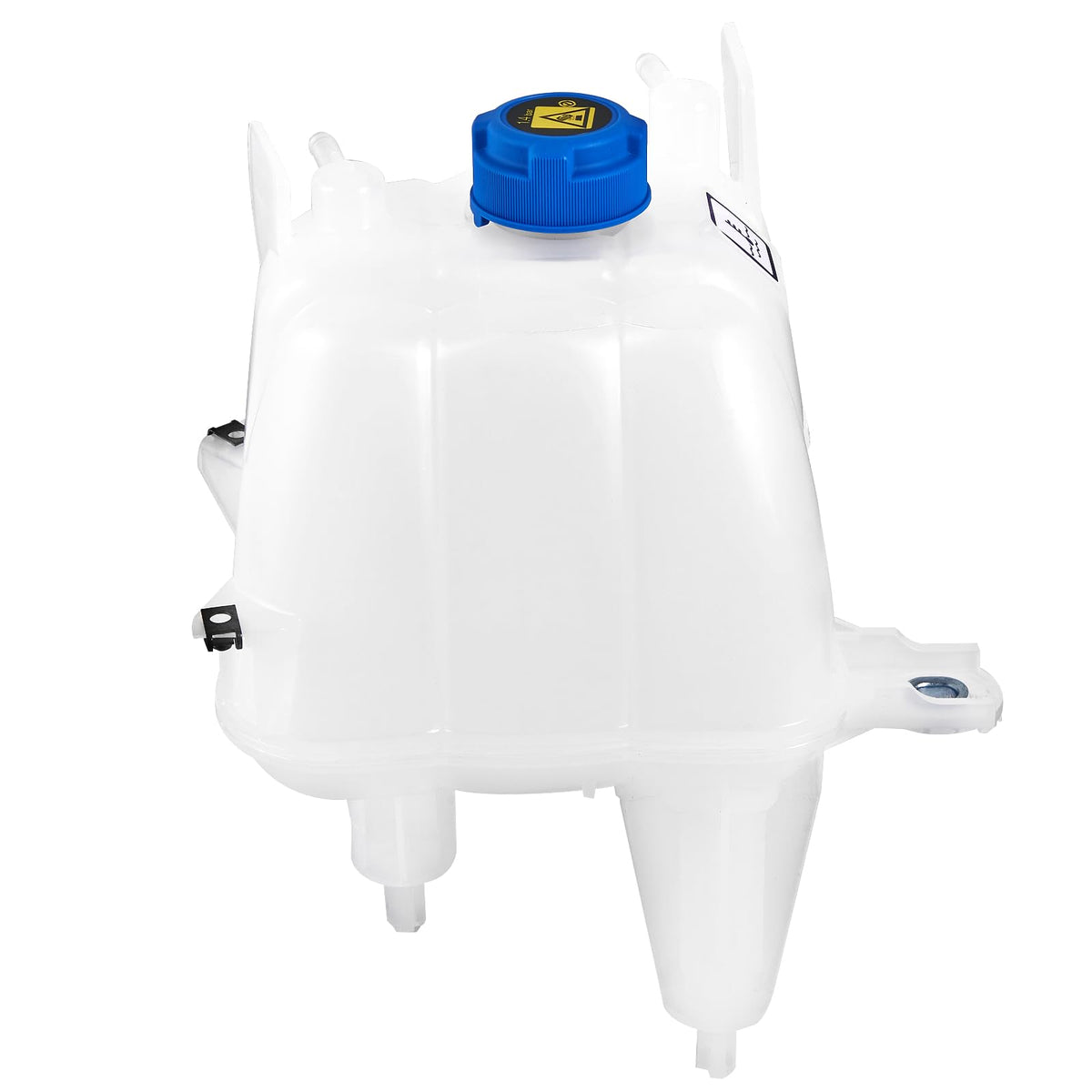 TEMSONE front view of coolant reservoir showing OEM fit and easy replacement