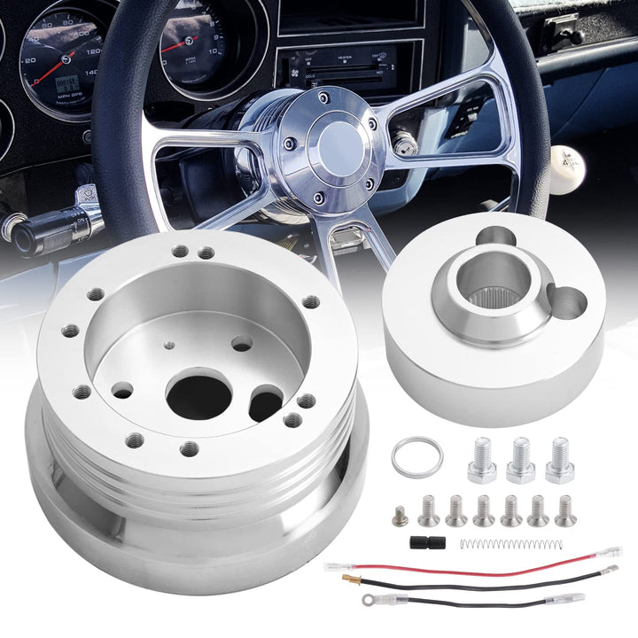 TEMSONE hub adapter front face showing bolt pattern and fitment benefit