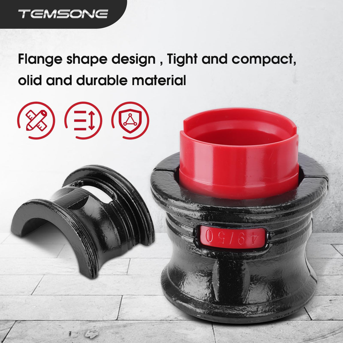 TEMSONE kit open in molded plastic box for organized transport and moisture protection