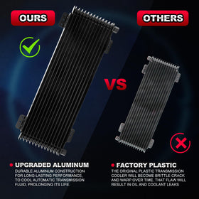TEMSONE core close-up highlighting brazed aluminum fins for improved heat transfer