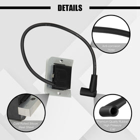TEMSONE coil beside a coin for size comparison, clarifies dimensions for buyers