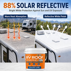 Tenee before and after roof panel comparison highlighting restored surface