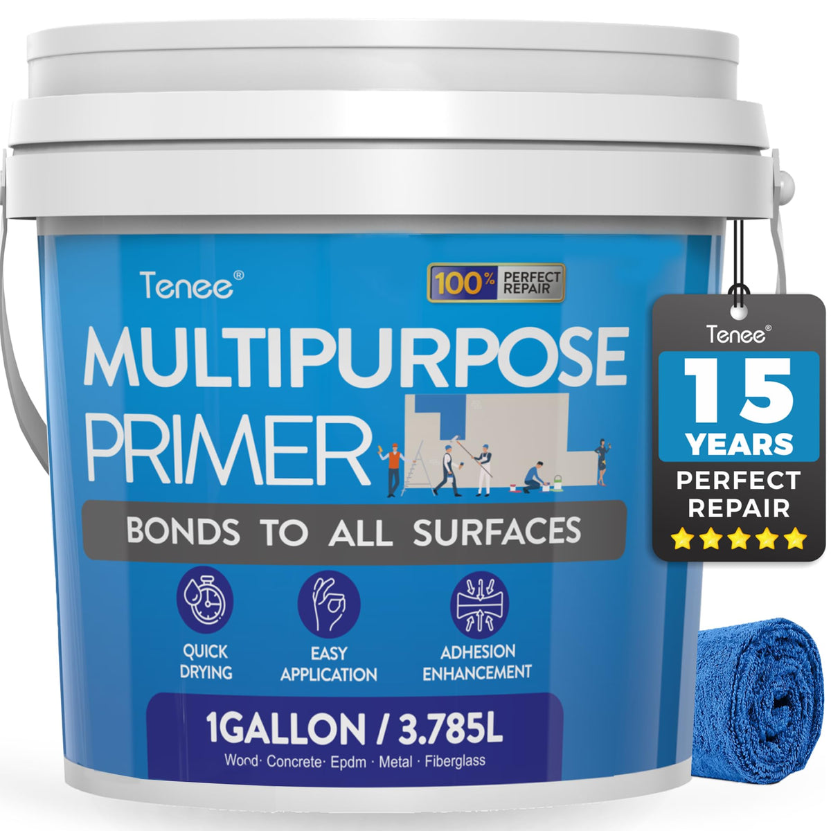 Tenee front gallon container showing label and capacity benefits